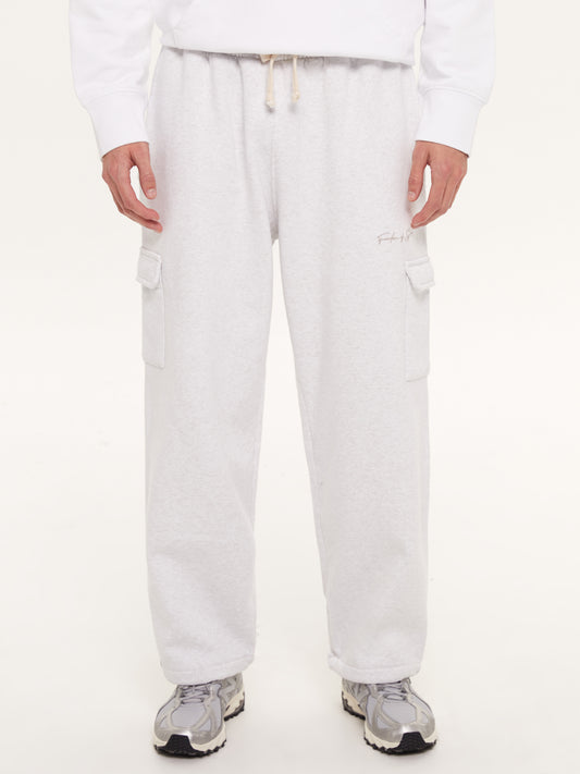 SIGNATURE CARGO LOUNGE PANTS GREY MARL