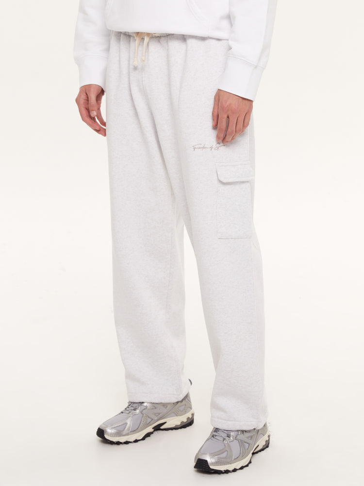 SIGNATURE CARGO LOUNGE PANTS GREY MARL