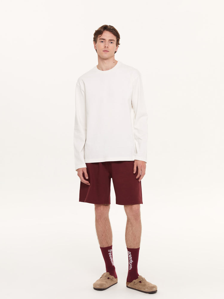 A SIMPLE LONG SLEEVE T-SHIRT OFF WHITE