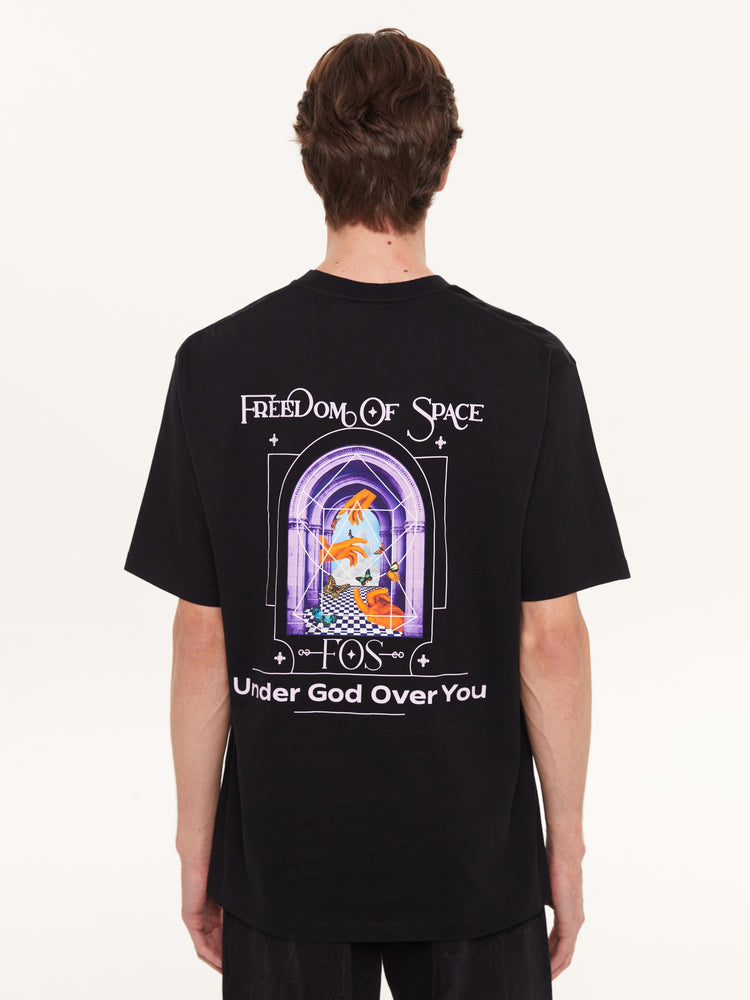 UNDER GOD OVER YOU T-SHIRT BLACK