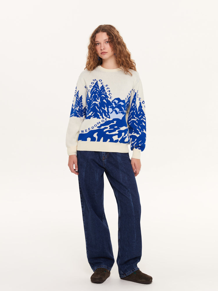 MOUNTAIN KNIT SWEATER OFF WHITE