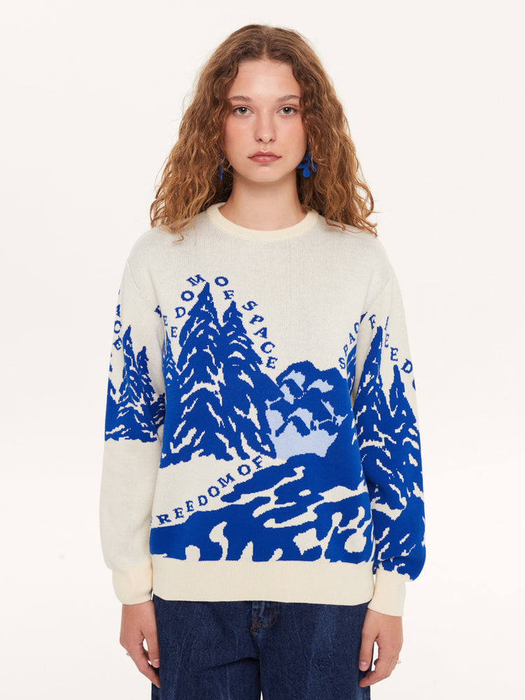 MOUNTAIN KNIT SWEATER OFF WHITE