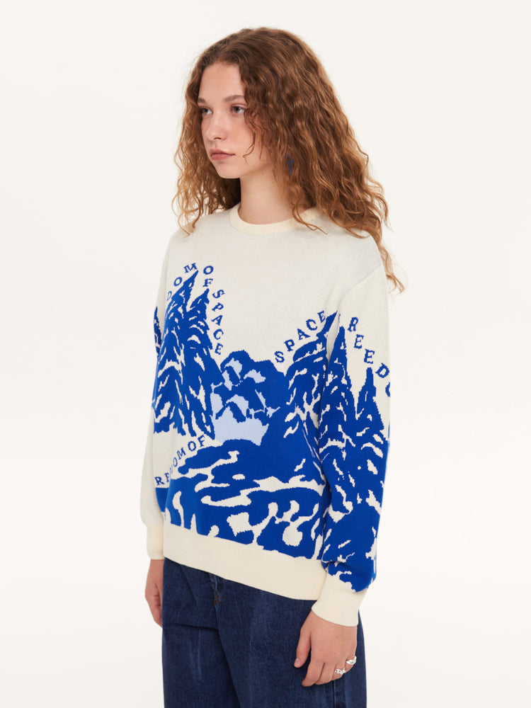 MOUNTAIN KNIT SWEATER OFF WHITE