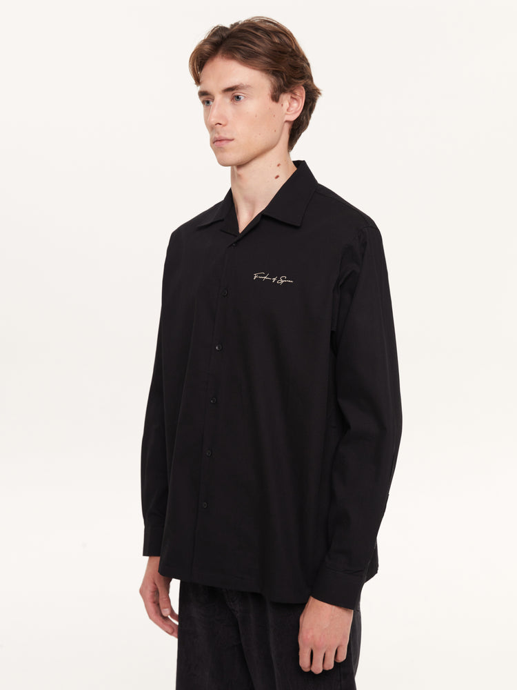 SIGNATURE LONG SLEEVE SHIRT BLACK