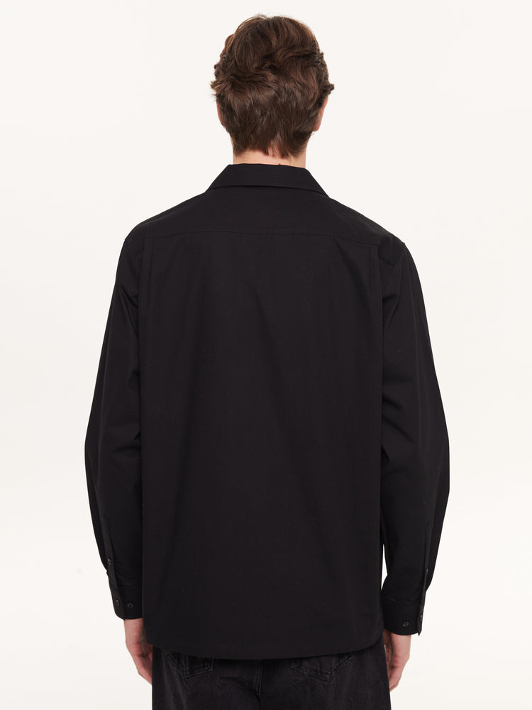 SIGNATURE LONG SLEEVE SHIRT BLACK