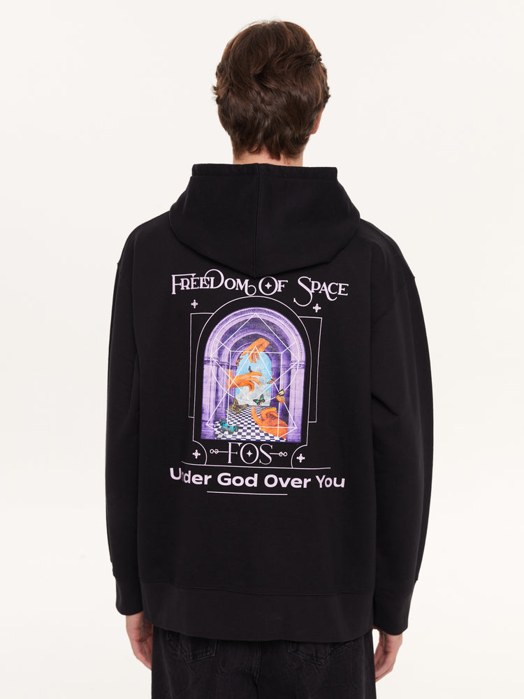 UNDER GOD OVER YOU HOODIE BLACK