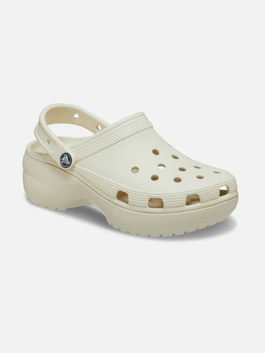 CROCS CLASSIC PLATFORM CLOG BONE