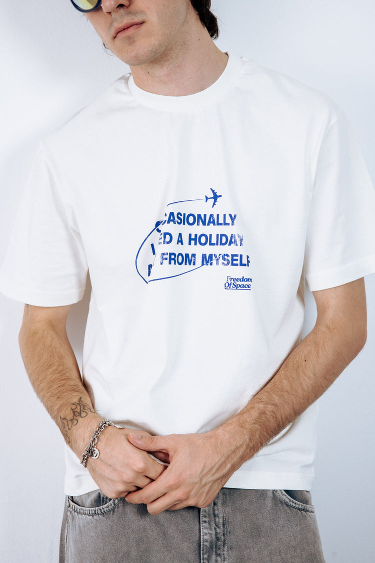 Away From Myself T-Shirt Milky White