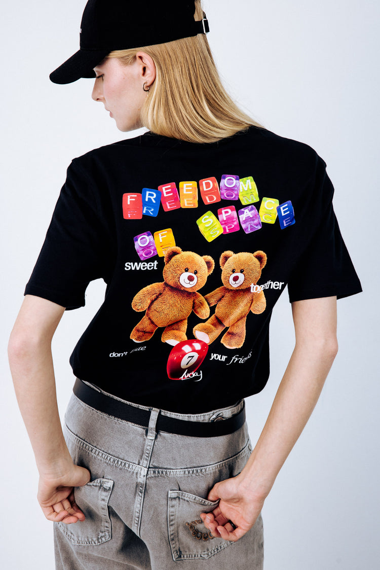 LUCKY T-SHIRT BLACK