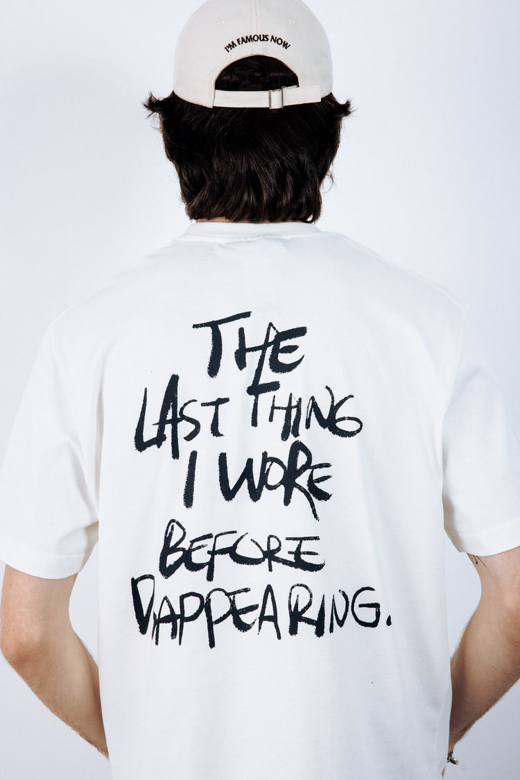 DISAPPEARING T-SHIRT WASHED WHITE