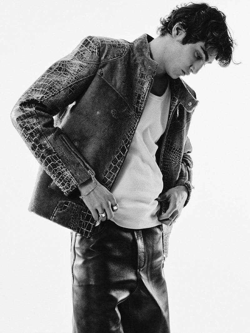 Reconstructed Leather Jacket 01