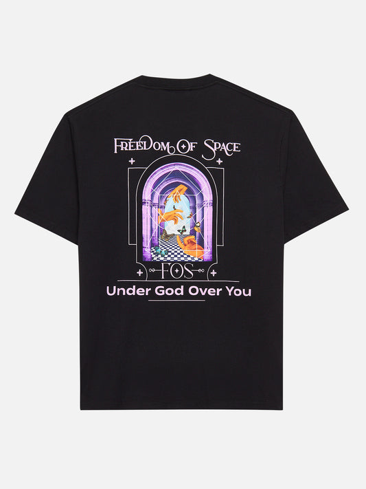 UNDER GOD OVER YOU T-SHIRT BLACK