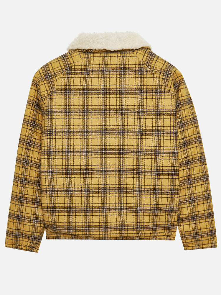 REVERSIBLE FLANNEL FLEECE JACKET YELLOW