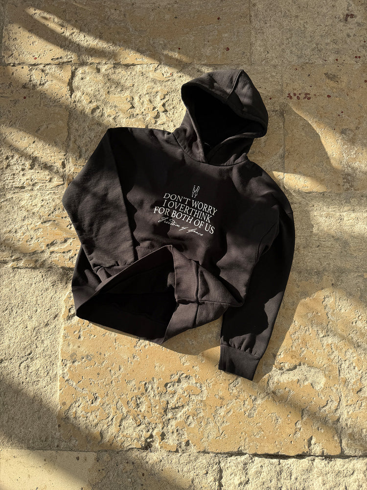 OVERTHINK HOODIE BLACK