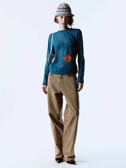 Goldfish Mesh Top