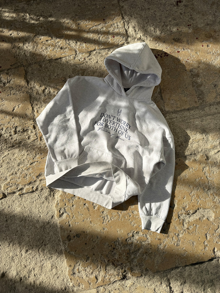 OVERTHINK HOODIE GREY MARL