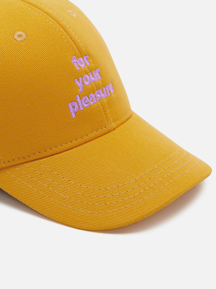 FOR YOUR PLEASURE CAP YELLOW