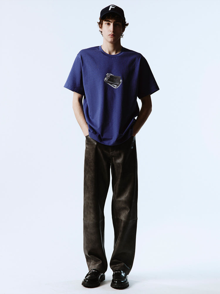 LEATHER PANTS TOBACCO