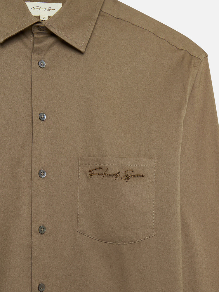 LONG SLEEVE SHIRT BROWN