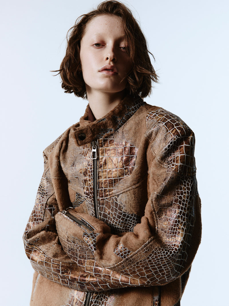 Reconstructed Leather Jacket 01