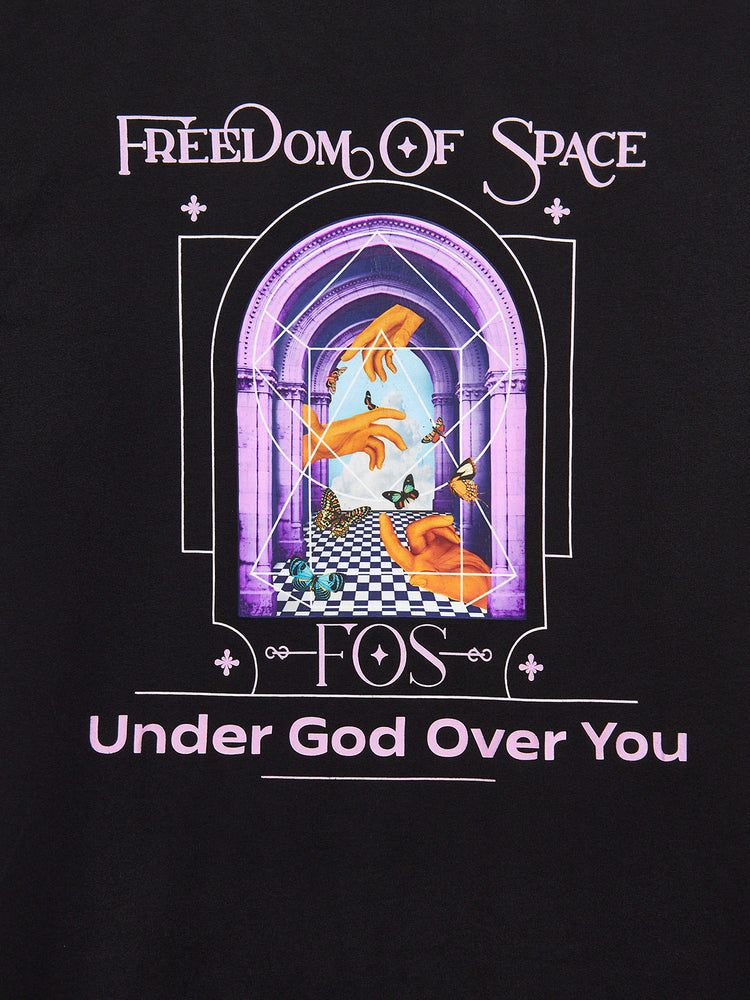 UNDER GOD OVER YOU T-SHIRT BLACK