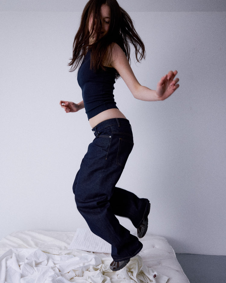 RAW RINSE LOOSE FIT JEANS
