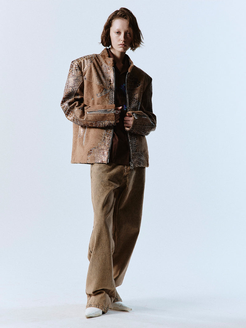 Reconstructed Leather Jacket 01