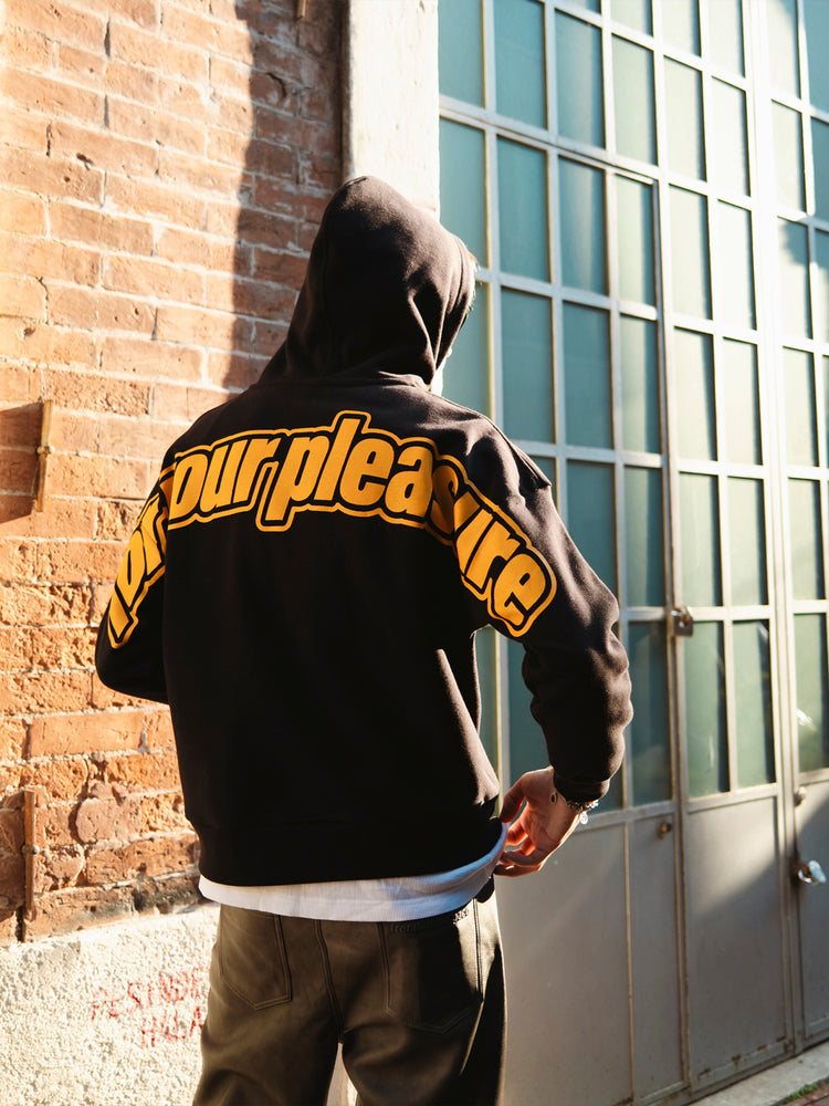 FOR YOUR PLEASURE FULL ZIP HOODIE BLACK