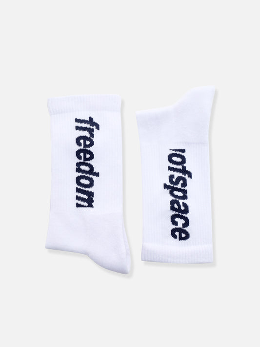 Logo Socks White