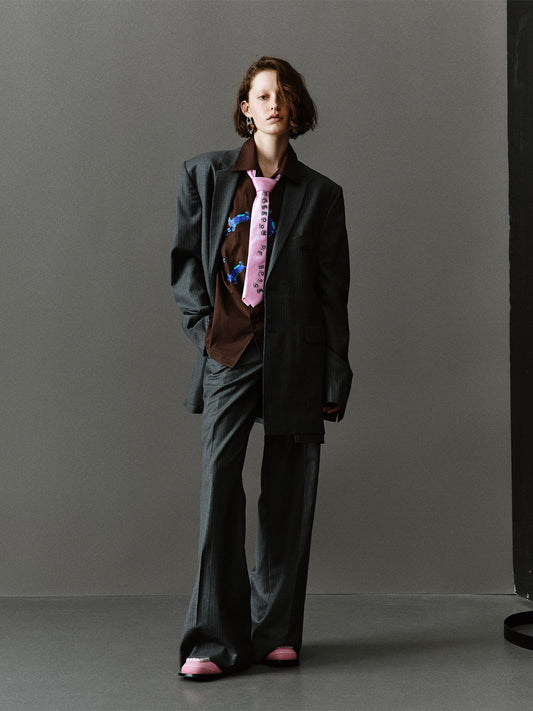 GREY TAILORED BLAZER