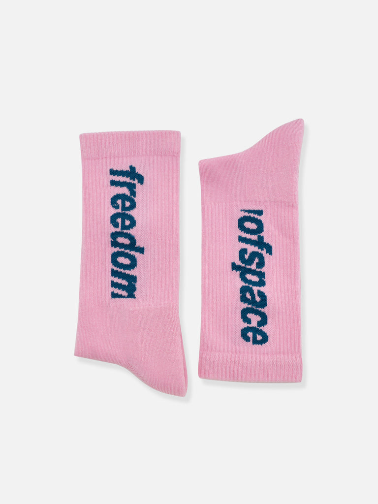 LOGO SOCKS PINK