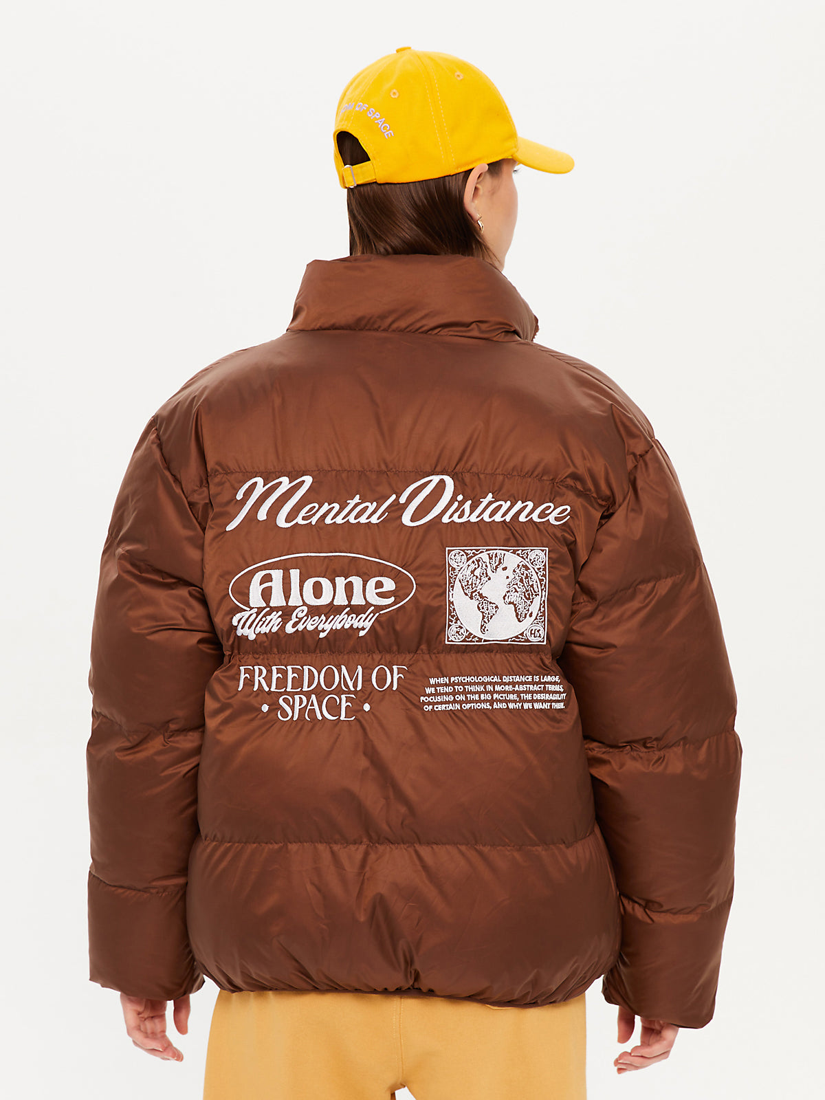 REVERSIBLE PUFFER JACKET BROWN – FREEDOM OF SPACE