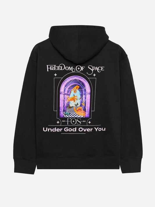 UNDER GOD OVER YOU HOODIE BLACK