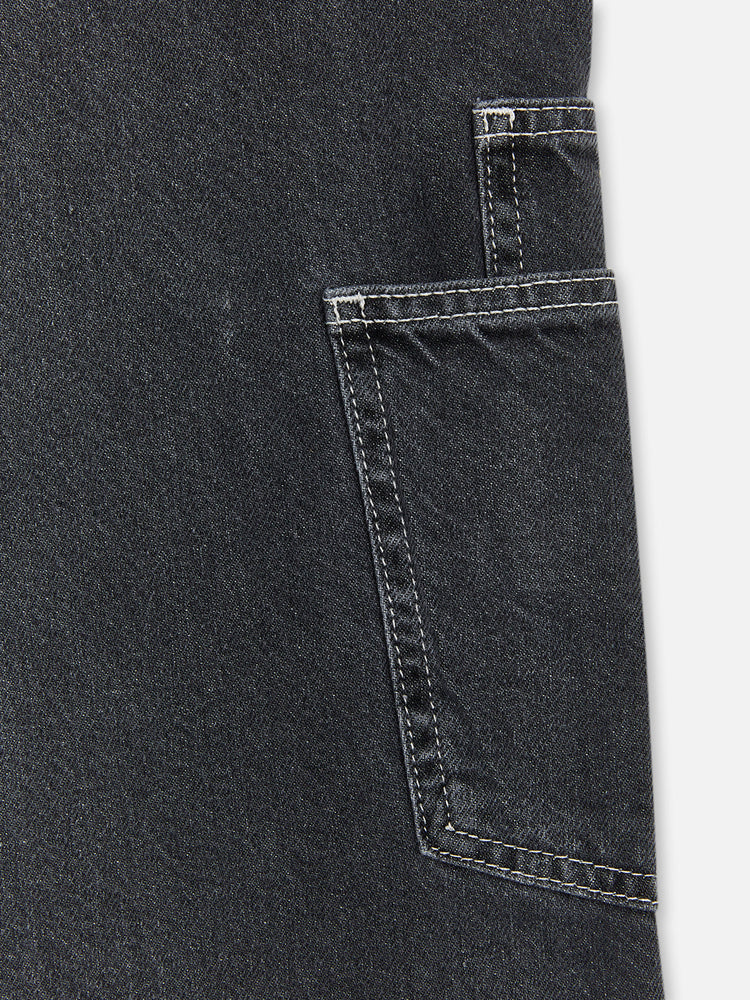STONE WASHED JEANS BLACK