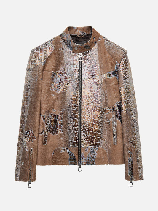 Reconstructed Leather Jacket 01