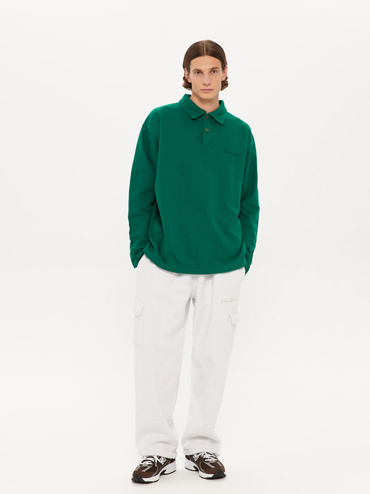 SIGNATURE POLO SWEATSHIRT GREEN