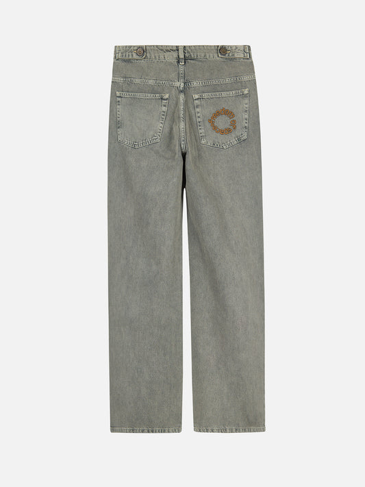 Core Denim Distress Jeans - Washed Grey — 02