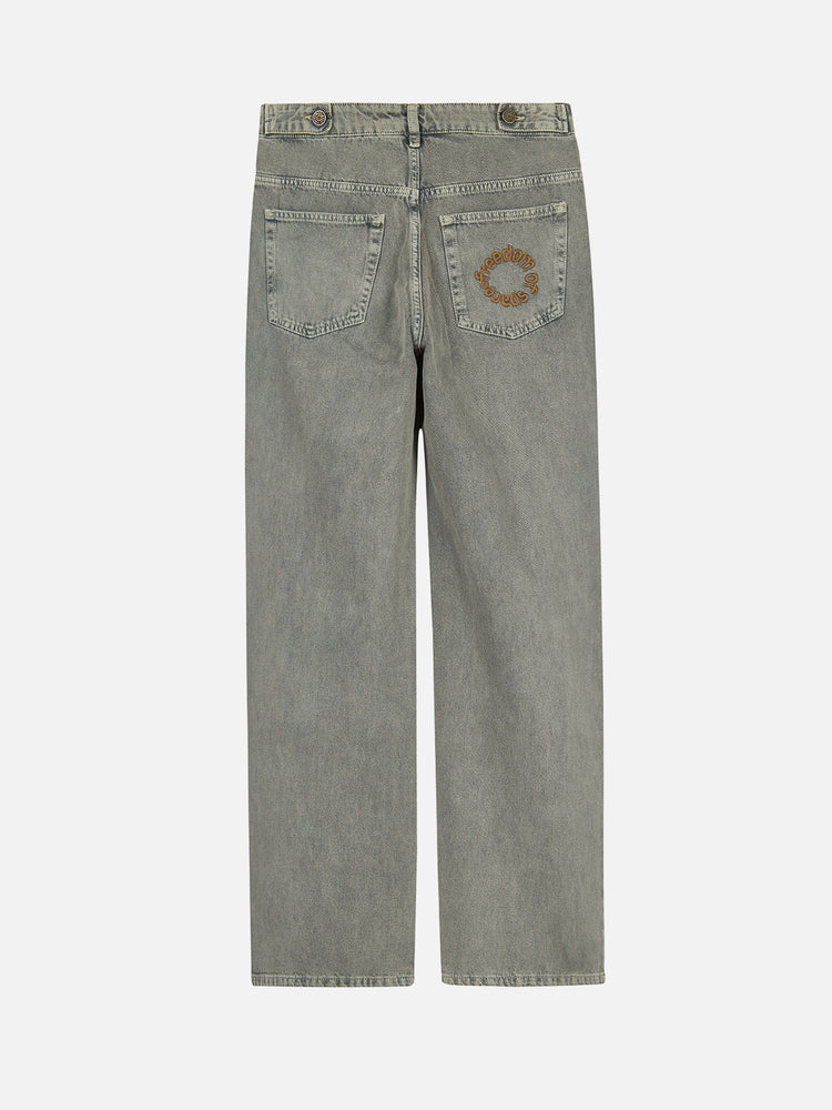Core Denim Distress Jeans - Washed Grey — 02