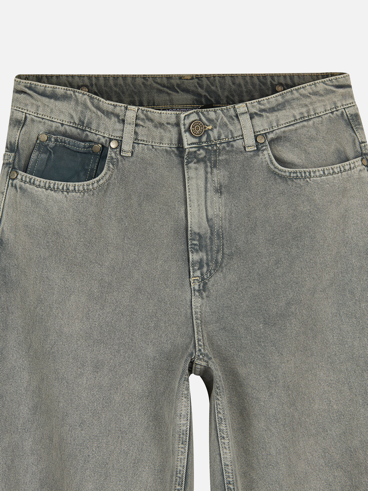 Core Denim Distress Jeans - Washed Grey — 03