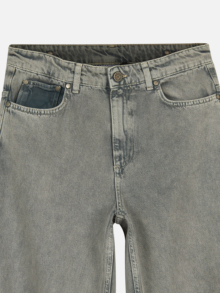 Core Denim Distress Jeans - Washed Grey — 03
