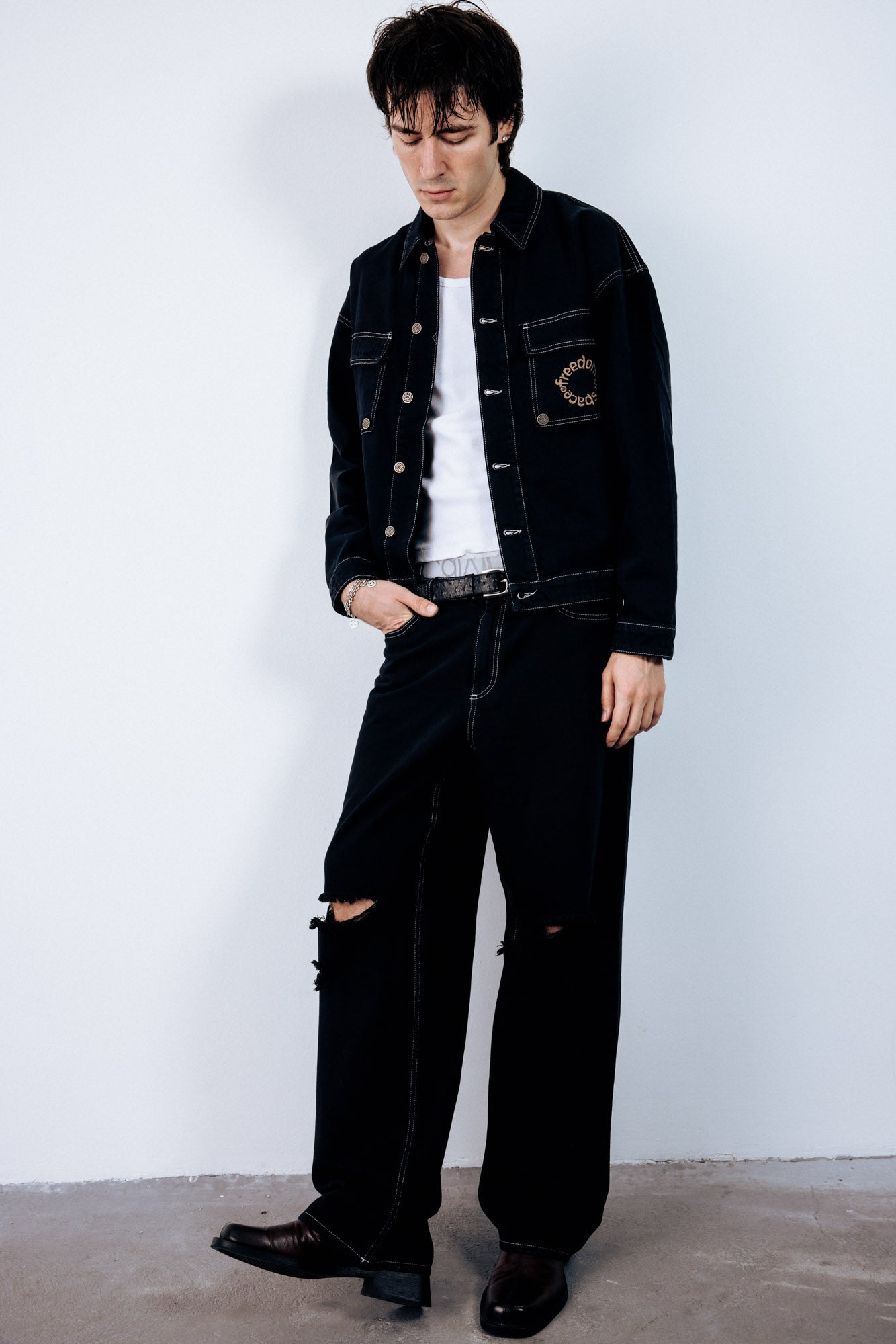 Core Denim Jacket - Black — 5