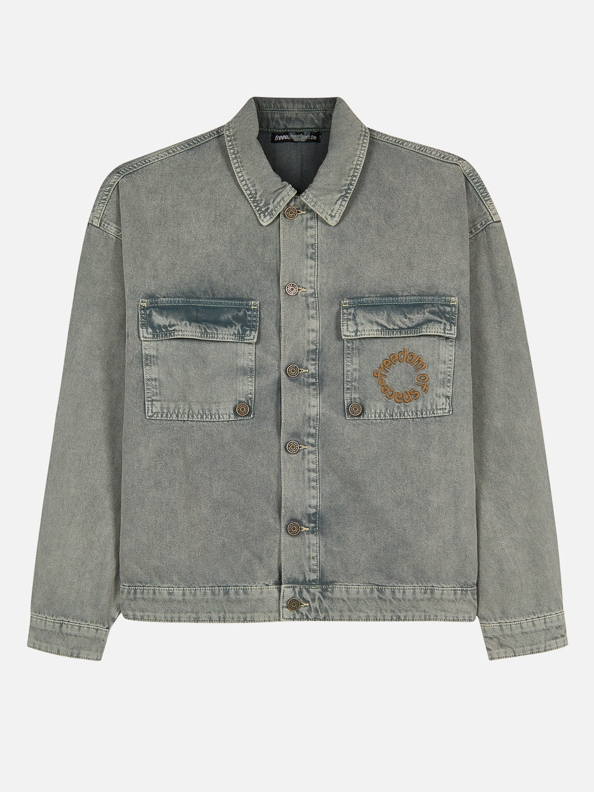 Core Denim Jacket - Washed Grey — 01