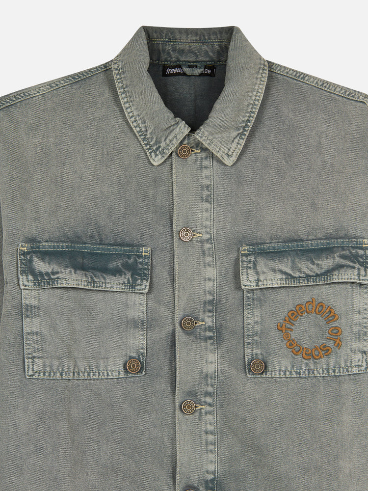 Core Denim Jacket - Washed Grey — 03
