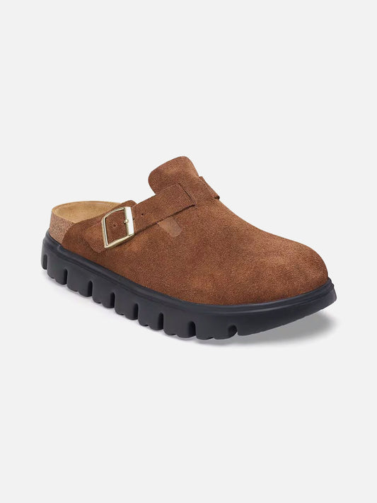 BIRKENSTOCK BOSTON CHUNKY VL DARK TEA BLACK