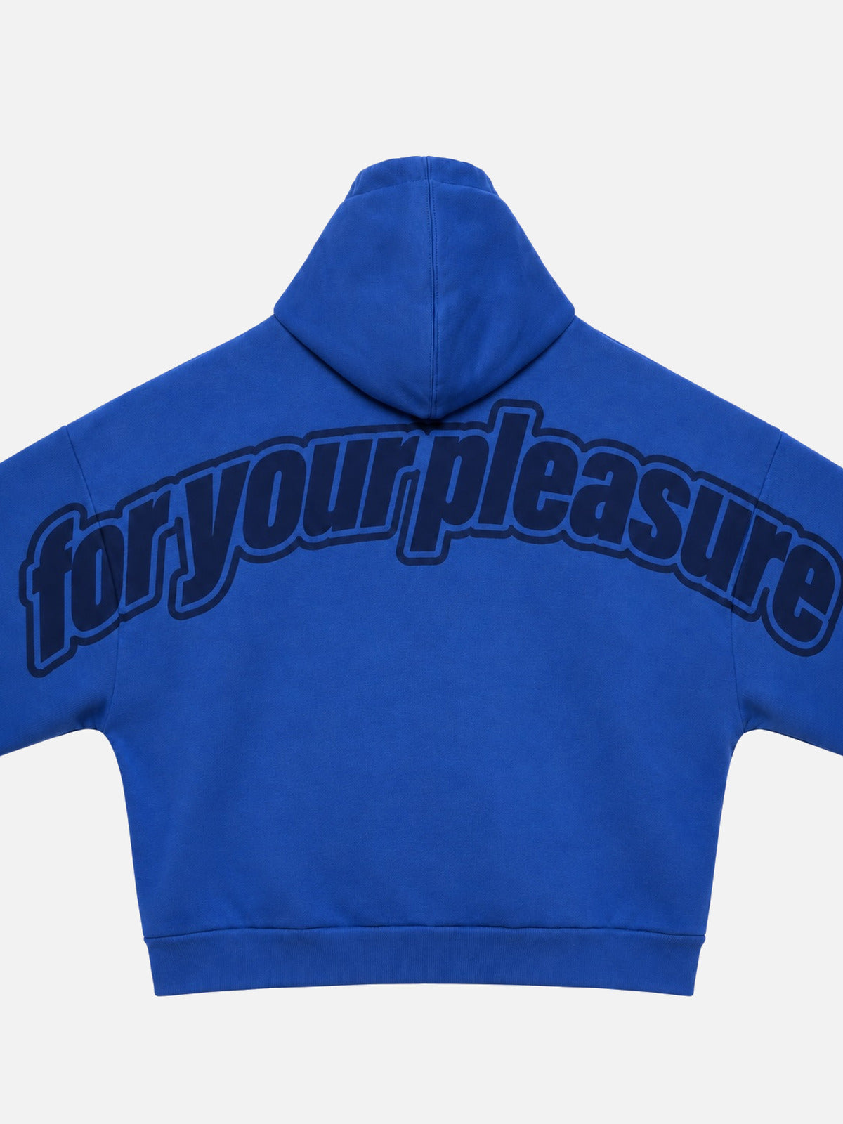 For Your Pleasure Full Zip Hoodie Royal Blue - baskı detayı