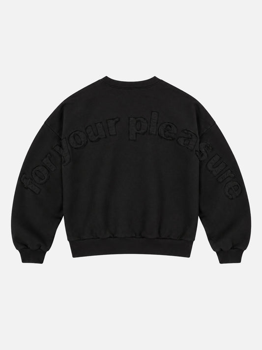 For Your Pleasure Raw Sweatshirt Black - arka