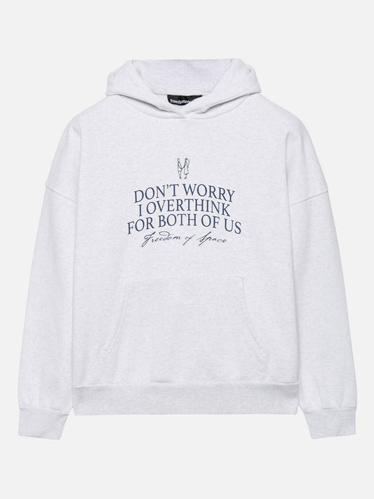 Overthink Hoodie Grey Marl