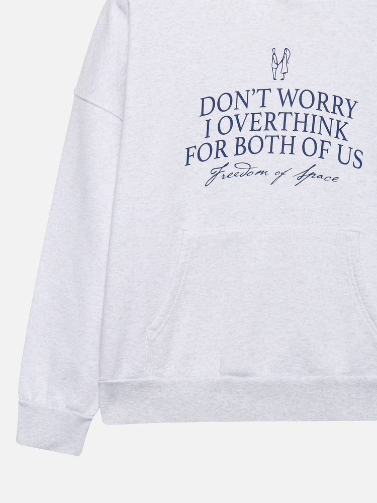 OVERTHINK HOODIE GREY MARL