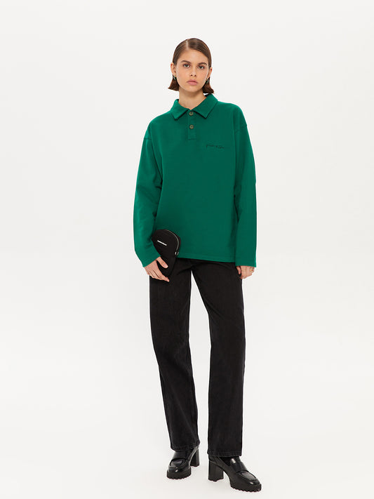 SIGNATURE POLO SWEATSHIRT GREEN