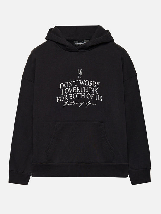 OVERTHINK HOODIE BLACK
